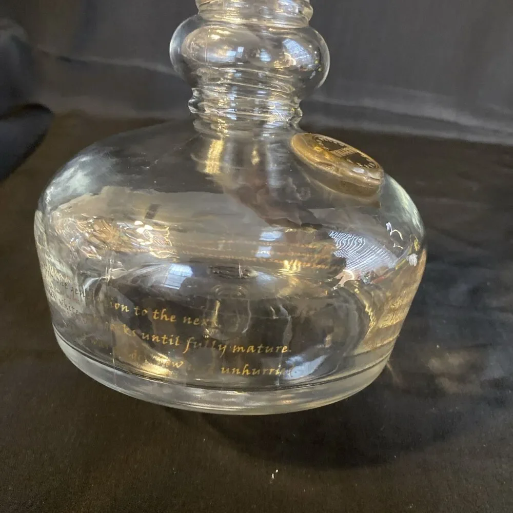 Willett Bourbon Glass Decanter w Stopper 13” Tall Vintage Liquor Bottle